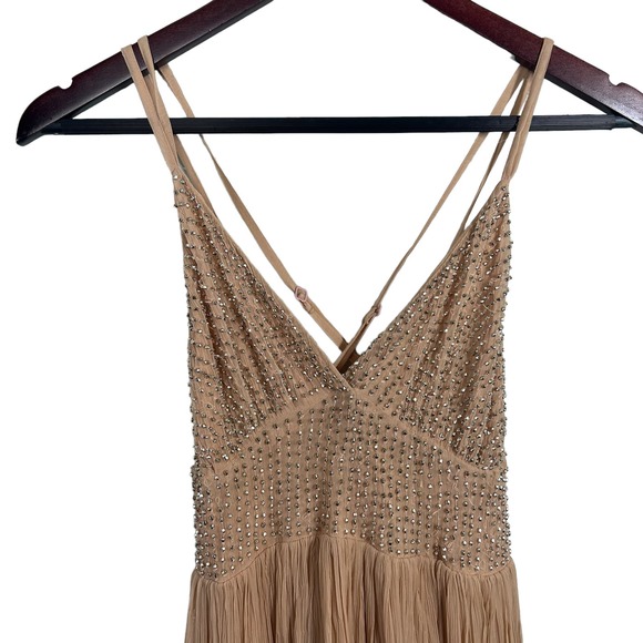 Free People Like a Diamond Mini Dress in Peach Size 2 - Picture 4 of 8